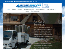 Tablet Screenshot of aircareservices.com